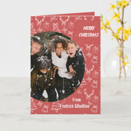 Cartão Enviar uma mensagem de feriado alegre com este Whi