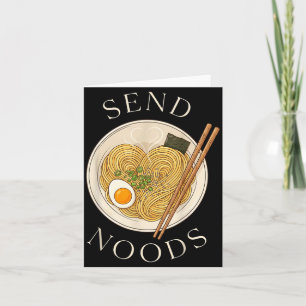 Cartão Envie Noods Macarrão Delicioso Comida Japonesa Ram