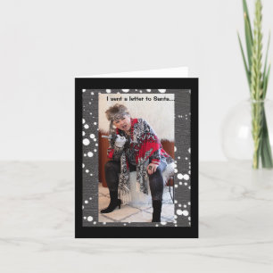 Cartão Enviei uma carta aos Papais noeis para um terno de