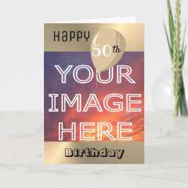Cartão Envio de Foto Personalizada Aniversário
