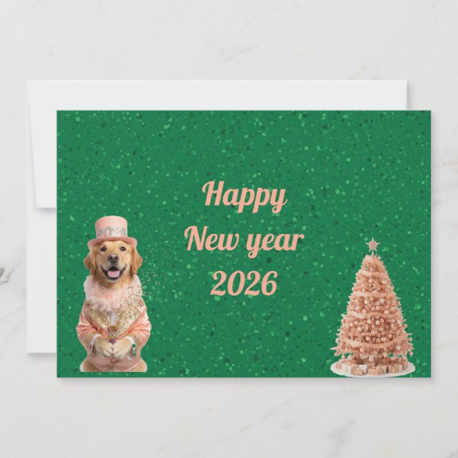 Cartão Epic New Year's Eve Bash Greeting Card2026 (Frente)