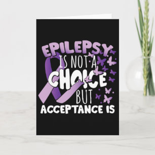 Cartão Epilepsia Awarenes Fita Roxa