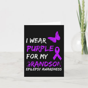 Cartão Epilepsia Eu Visto Roxo Para Minha Fita De Avô