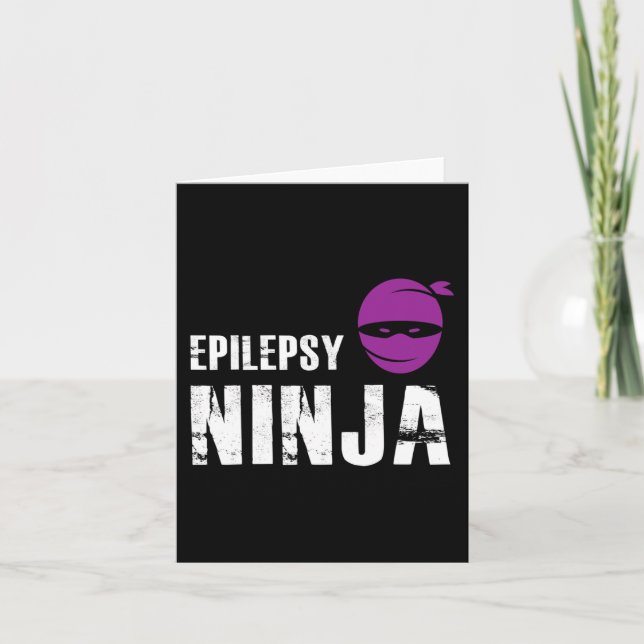Cartão Epilepsia Ninja - Combater a Consciência (Frente)