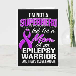 Cartão Epilepsia Sensibilização Mãe Superfície Guerreira