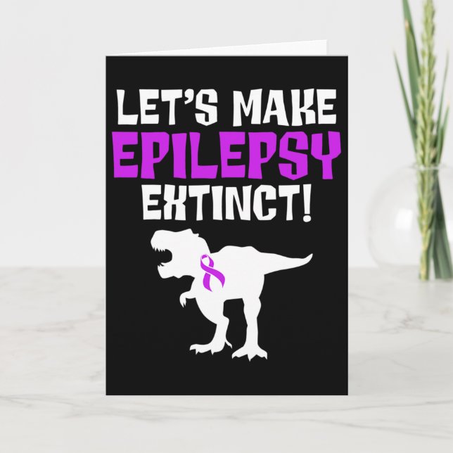 Cartão Epilepsy Awareness Make Epileptic Warrior Survivor (Frente)
