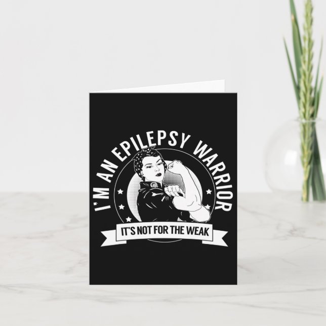Cartão Epilepsy Warrior Nftw - Consciência da Epilepsia (Frente)