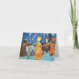 Cartão Epiphany Three Kings from the East by Zdenek Guth 