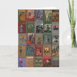 Cartão Época dourada do design do livro