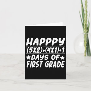 Cartão Equação Matemática Feliz 100 Dias De Escola Ki