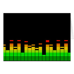 Cartão Equalizador Vibes do Beat of DJ Music Black