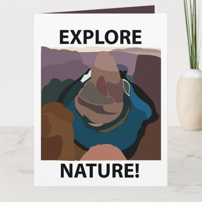 Cartão Equéstia de ferradura Explorar a lente de ferradur (Frente)