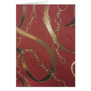 Cartão Equestre inglês - Vermelho