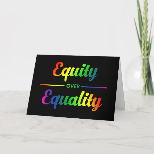 Cartão Equidade Sobre Igualdade LGBT (Frente)
