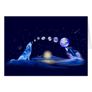 Cartão Equilíbrio da criação e da natureza