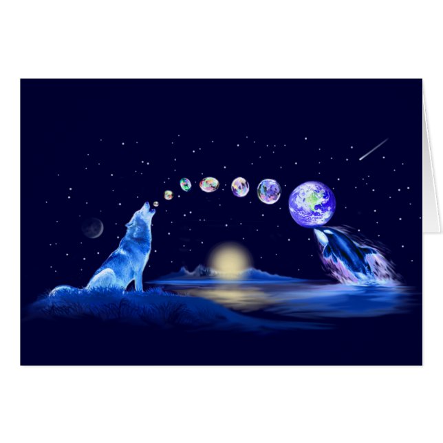 Cartão Equilíbrio da criação e da natureza (Frente Horizontal)