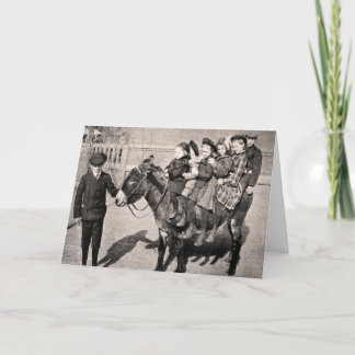 Cartão Equilíbrio engraçado do asno das crianças do