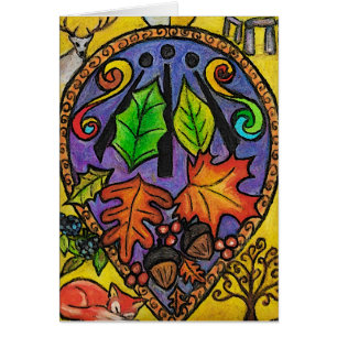 Cartão Equinócio/Mabon/Albán Elfed do outono