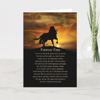 Cartão Equinos Cavalos Simpatia Espiritual Poema