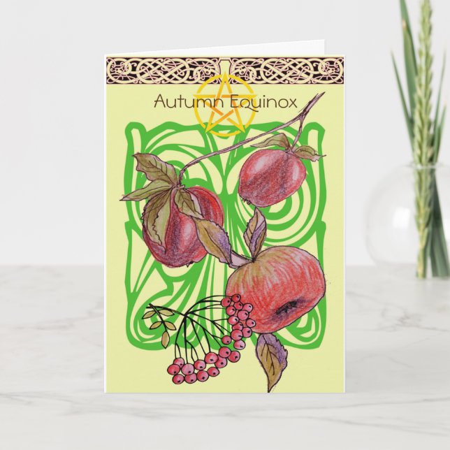 Cartão Equinox de outono (Frente)