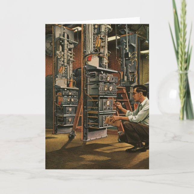 Cartão Equipamento de fixação do técnico de rádio da Vint (Frente)