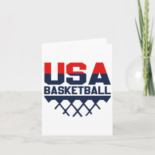 Cartão Equipe Americana de Esporte Basquete