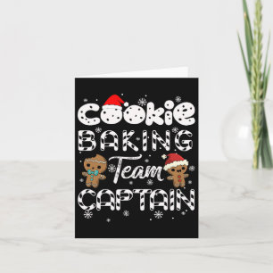 Cartão Equipe Baking Cookie Capitão Gingerpão Natal