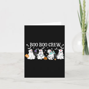 Cartão Equipe boo boo enfermeira halloween enfermeira eng