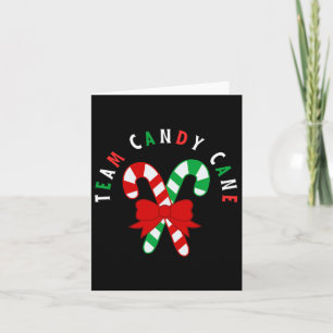 Cartão Equipe Candy Cane Xmas Correspondente à Família Ca