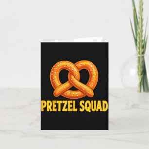 Cartão Equipe de amantes de pretzel torcido