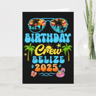 Cartão Equipe de aniversário de Belize Férias Cruzeiro 20