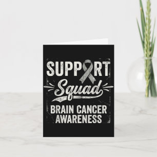 Cartão Equipe de apoio consciência tumor cerebral cancro