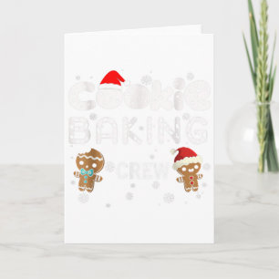 Cartão Equipe de Assar Biscoitos Fantasia de Natal de Pão