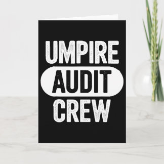 Cartão Equipe de Auditoria de Árbitros 