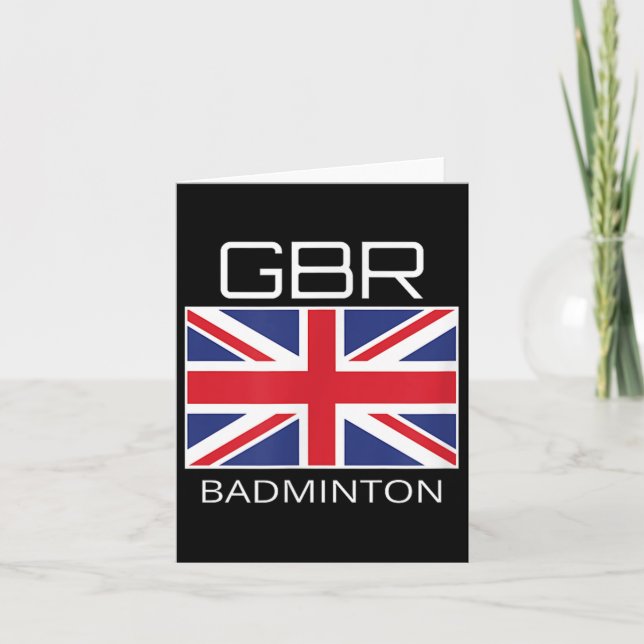 Cartão Equipe de Badminton da Grã-Bretanha Atleta Britâni (Frente)