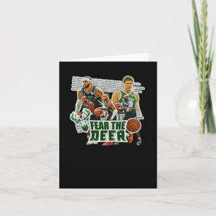 Cartão Equipe de basquete Milwaukee Squad Design 1
