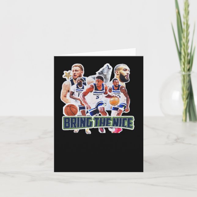 Cartão Equipe de basquetebol Minnesota Squad Design 1 (Frente)