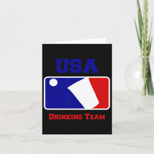Cartão Equipe de Bebida dos EUA Jogo de Beer Pong de Fest