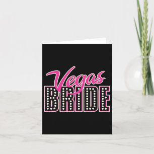 Cartão Equipe de Bridesmaids Node Groom Bride Vegas Bride