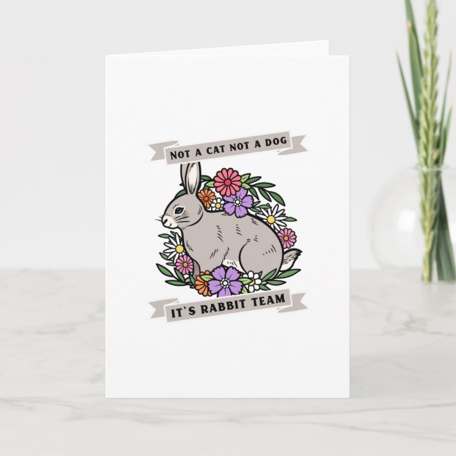 Cartão Equipe de Coelho (Frente)