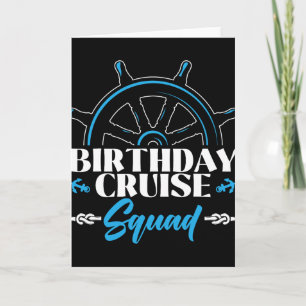 Cartão Equipe de Cruzeiro de Aniversário Cruising Barco G
