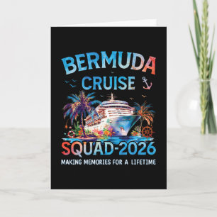 Cartão Equipe de Cruzeiro para as Bermudas 2026 Férias Fa