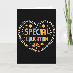 Cartão Equipe de Educação Especial Sonho Time Sped Profes
