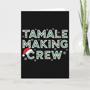 Cartão Equipe de Feitura de Tamales de Natal Comida Mexic