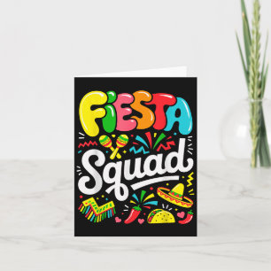 Cartão Equipe de Festa Cinco De Maio Vamos Festa Mexicana