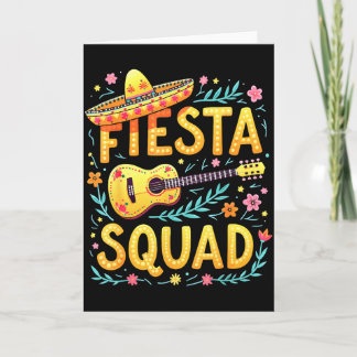 Cartão Equipe de festa combinando cinco de maio festa mex