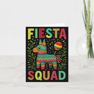 Cartão Equipe de festa - festa cinco de maio diversão mex
