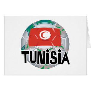 Cartão Equipe de Futebol de futebol da Tunísia