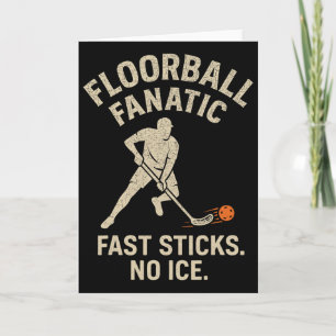 Cartão Equipe de Hockey Indoor Floorbyll Fanático Sticks 