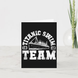 Cartão Equipe De Natações Titanista - Nadação Engraçada E